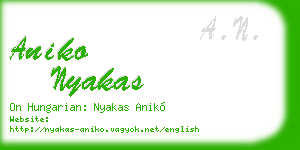 aniko nyakas business card