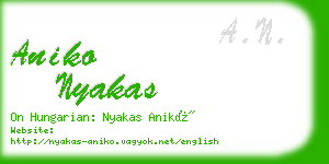 aniko nyakas business card